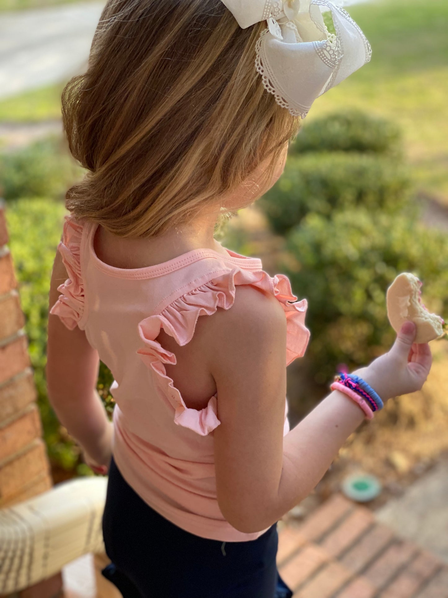 Blush Ruffle Tank